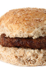 homemade oatmeal hamburger without vegetables