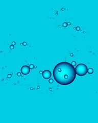 Abstract water drops