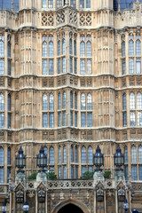 Fototapeta na wymiar windows of Parliament Building, London