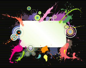 colorful splash and text space design, vector illustration file