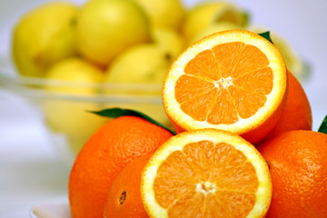 Slices of Orange with Lemons