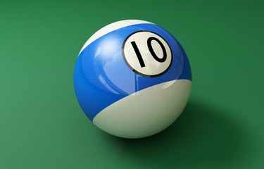 billard ball 10