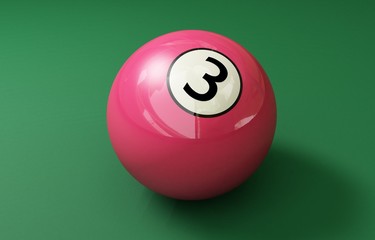 billard kugel nr 3