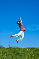 Boy jumping