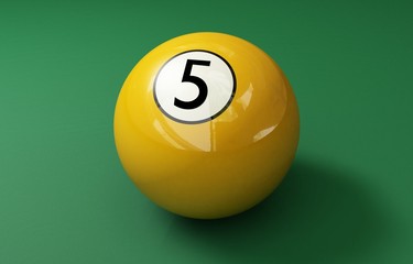 billard ball 5