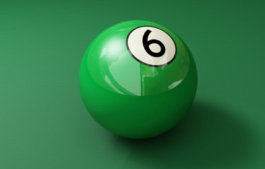 billard ball 6