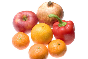 object on white food Fruit background