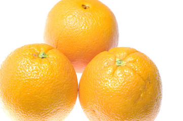 object on white food Fruit  orange