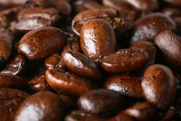 black coffee beans