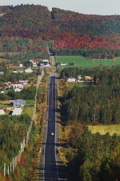 Highway,Beauce Region,Quebec,Canada Autumm