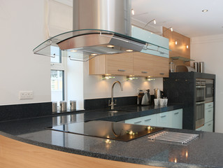 Modern luxury kitchen with integrated appliances