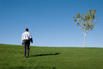 Businessman in dark suit