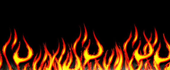 abstract fire background generated by the computer