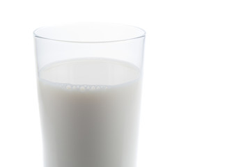 Glass of fresh milk