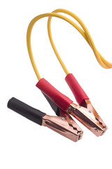yellow jumper cables to start a vehicle with a dead battery 