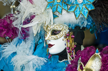 Obraz na płótnie Canvas venice carnival mystery