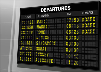 Fototapeta premium Aeroporto - Partenze