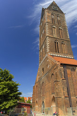 Fototapeta na wymiar Wismar, Kirche, St. Marien