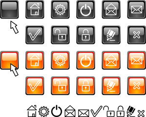 Set of web icons.