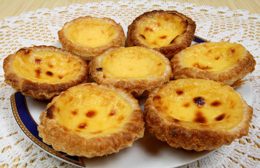 Portugese pastries - pasteis de nata. Delicious home made