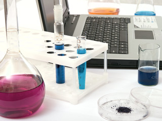 Naklejka premium chemical experiences