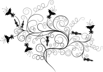 Decorative element for design, vector illustration 