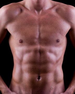 Definierter m&auml;nnlicher Waschbrettbauch - Sixpack