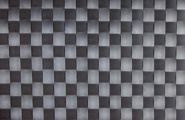 Black checkerboard fabric texture