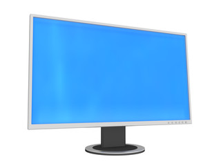 3d illustration of flat computer display isolated