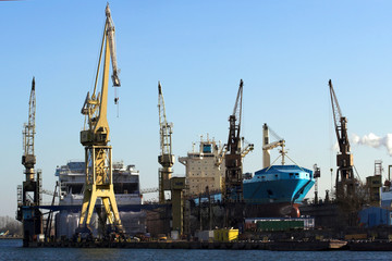 Ship in a Dock