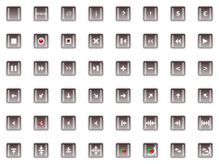 quadratische Buttons