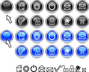 Set of web icons.