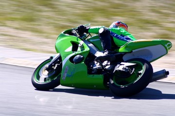 Naklejka premium Moto de course