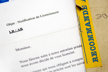 Travail et entreprise - Lettre de licenciement