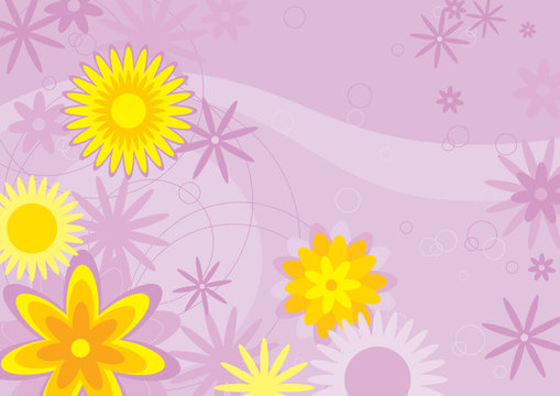 Flowers Background (vector or XXL jpeg image)
