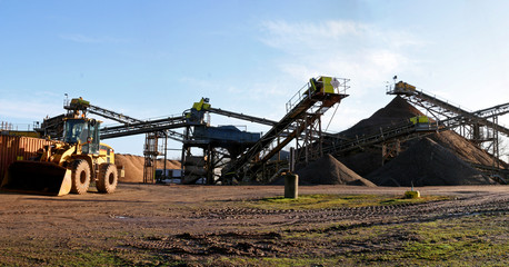 Gravel site panorama