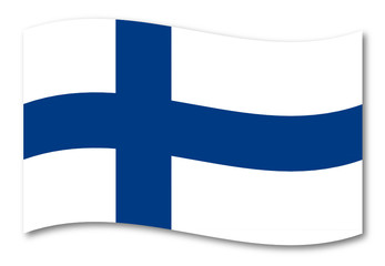 Obraz premium finnland fahne schatten