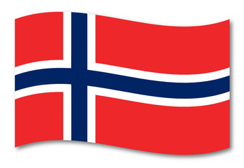 norwegen fahne schatten