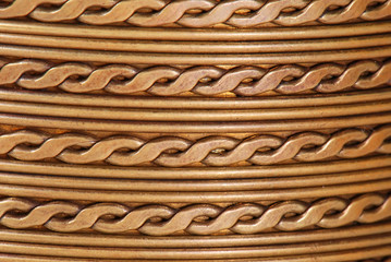 Pattern on a golden bracelet