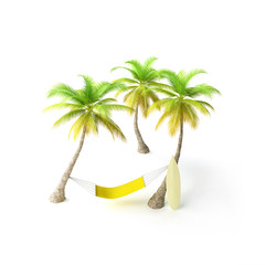 hammock in tropical environment