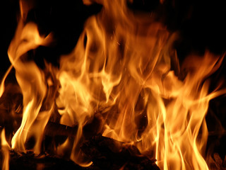 Flames or fire for background