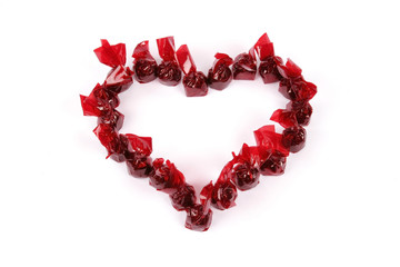 Obraz premium Delicious candies chocolates for Valentines day.