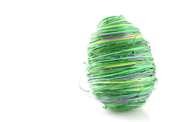 abstract green easter egg