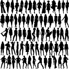 Lots of glamor female models