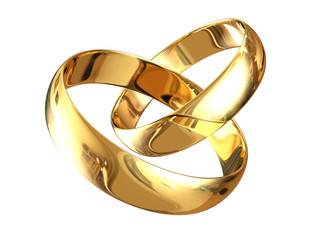 Golden Wedding Rings - 6112594