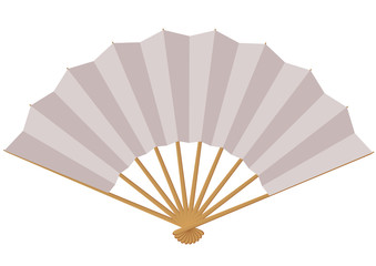 Eventail blanc simple