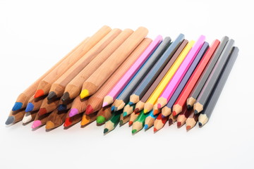 Fototapeta premium Big and small pencils