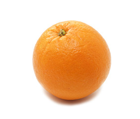 one orange isolated over white background