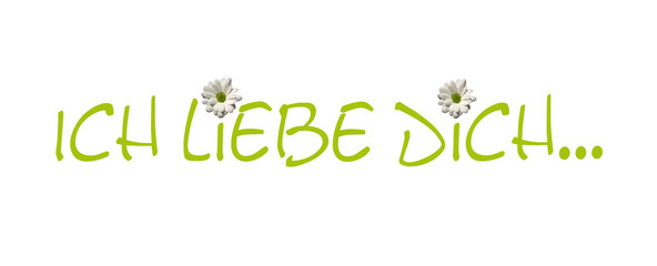 Fototapeta premium ich liebe...