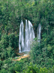 Jungle waterfall in Dominicana